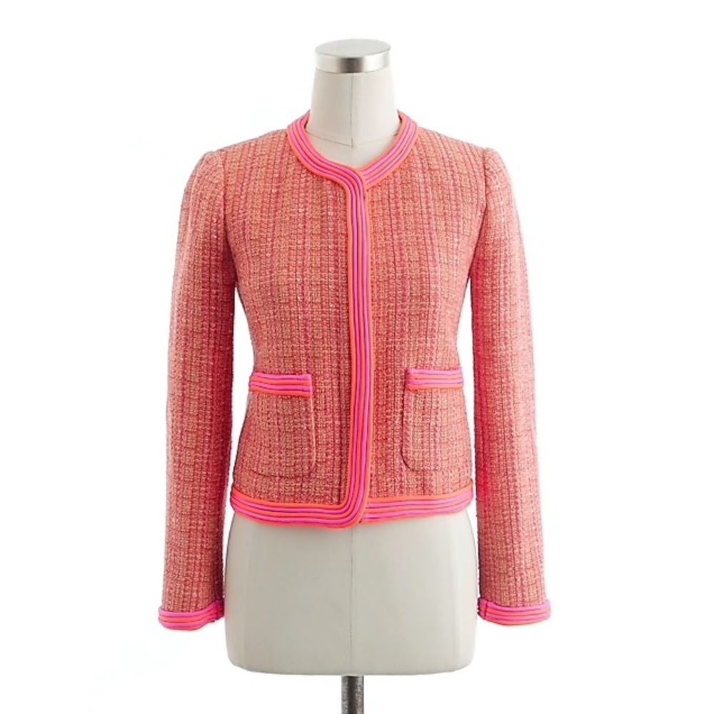 J. Crew Boucle Jacket with Rope Detailing